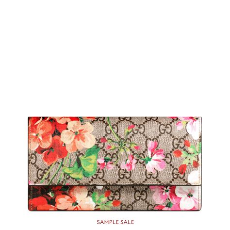 gucci gg blooms continental wallet|gucci blooms wallet for sale.